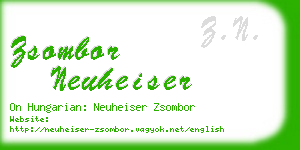 zsombor neuheiser business card